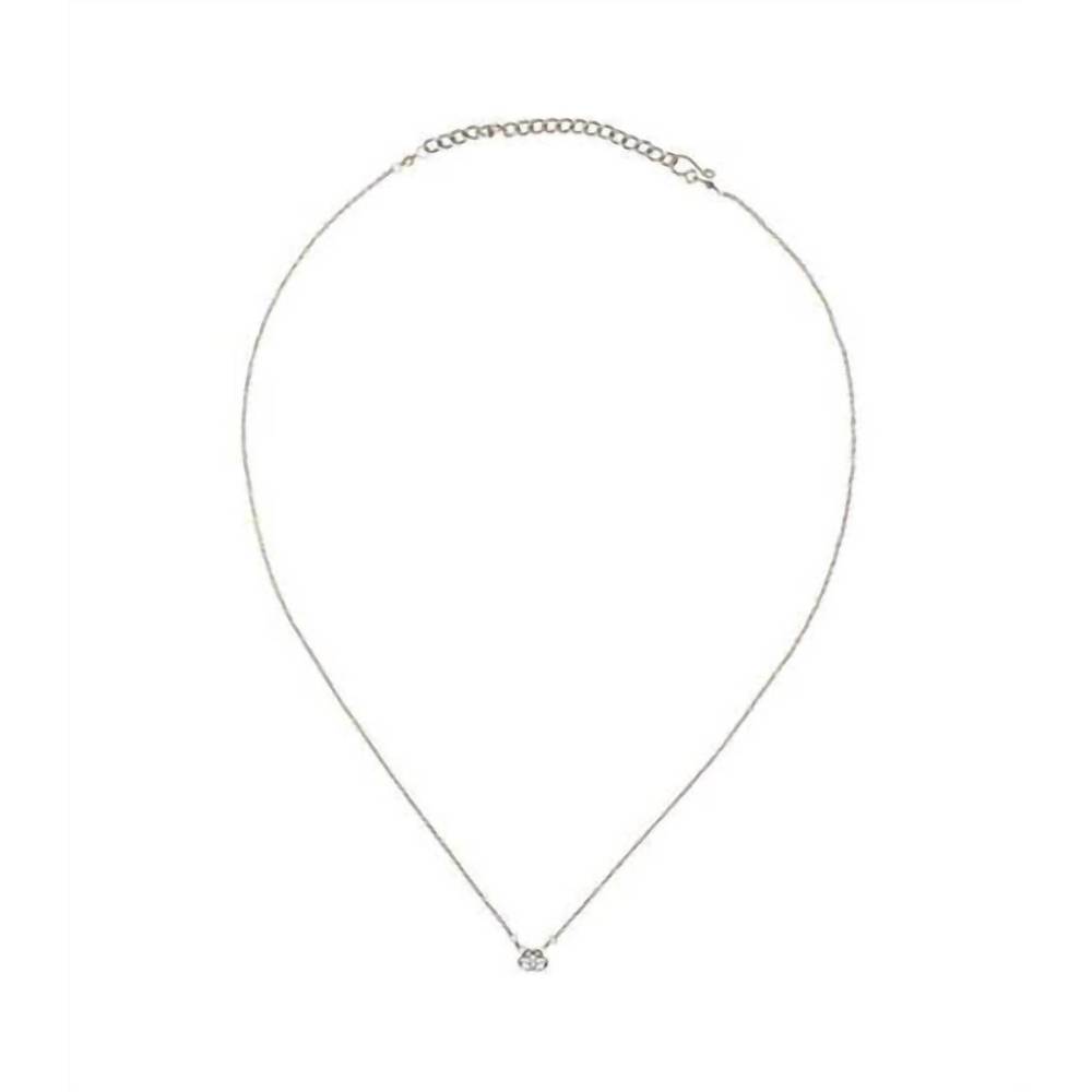 NEW PURPOSE JEWELRY rhodium charm necklace in silver